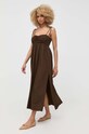 Notes du Nord sukienka Carrie 13233 brązowy AW23