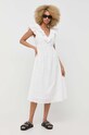 Bavlnené šaty Notes du Nord Honey 13273 biela AW23