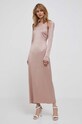 Calvin Klein sukienka K20K205890 beżowy AW23