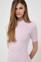 Šaty Guess LISE ružová W3YK39.Z37K0