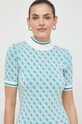 Платье Guess голубой W3YK39.Z37K0