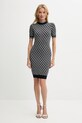 Guess sukienka W3YK39.Z37K0 granatowy SS25