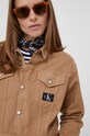 Calvin Klein Jeans sukienka jeansowa J20J221283 brązowy