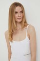 Φόρεμα Calvin Klein Jeans λευκό J20J221404
