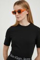 Φόρεμα Calvin Klein Jeans μαύρο J20J221408