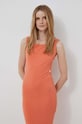 Obleka Calvin Klein Jeans oranžna J20J221409