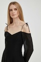 Obleka Calvin Klein Jeans črna J20J222134