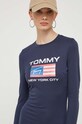Šaty Tommy Jeans tmavomodrá DW0DW15889