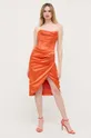 Φόρεμα Bardot πορτοκαλί