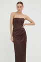 Odzież Bardot sukienka 58666DB.CHOCOLATE brązowy