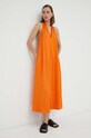 Samsoe Samsoe dress plain orange F23200191