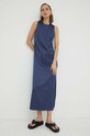 Samsoe Samsoe sukienka F23200098 granatowy AW23