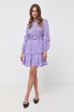 Pinko sukienka 101493.A0ZK fioletowy AW23