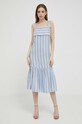 Dkny rochie midi albastru P3DBOS22