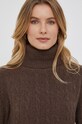 Polo Ralph Lauren sweter wełniany brązowy 211910473