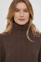 brązowy Polo Ralph Lauren sweter wełniany