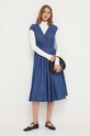Weekend Max Mara sukienka jeansowa 2352261339600 granatowy AW23