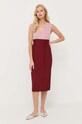 Max Mara Leisure rochie 2336260434600 burgundia AW23