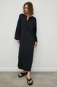 By Malene Birger rochie Q71875019Z negru AW23