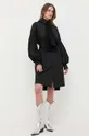 crna Pamučna haljina Karl Lagerfeld x Ultimate ikon KL The icon Ženski