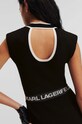 Φόρεμα Karl Lagerfeld 235W1310 μαύρο AW23