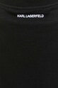 Karl Lagerfeld pamut ruha 235W1357 fekete