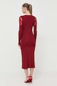 Odzież Patrizia Pepe sukienka 8A1152.K9J5 bordowy