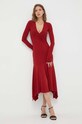 Patrizia Pepe sukienka bordowy 8A1181.J113