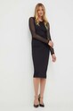 Patrizia Pepe sukienka 8A1228.J149 czarny AW23