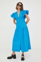 2NDDAY sukienka bawełniana 2234125283 niebieski AW23