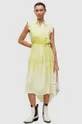 κίτρινο Φόρεμα AllSaints Γυναικεία