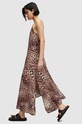 Ρούχα Βαμβακερό φόρεμα AllSaints WD351Y καφέ