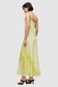AllSaints rochie WD353Y galben AW23