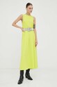 Βαμβακερό φόρεμα Drykorn 60567.522109 πράσινο AW23