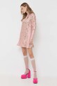 Red Valentino sukienka jedwabna różowy 3R3VAHM06UW