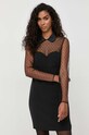 Red Valentino rochie mini negru 3R3VAHR06VK