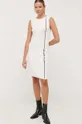Armani Exchange sukienka beżowy