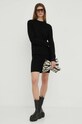 Armani Exchange sukienka wełniana 6RYA1K.YME3Z czarny AW23