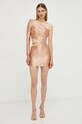 Elisabetta Franchi sukienka AB43637E2 beżowy AW23