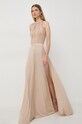 Elisabetta Franchi sukienka AB47737E2 beżowy AW23