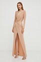 Elisabetta Franchi sukienka beżowy AB49337E2