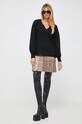 Twinset sukienka i sweter wełniany 232TP3711 czarny AW23
