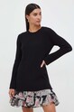 Twinset vestito con aggiunta di lana nero 232TP3700