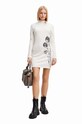 Φόρεμα Desigual λευκό 23WWVK71
