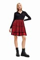 Desigual sukienka wzorzyste czerwony 23WWVW74