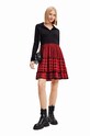 Desigual sukienka czerwony 23WWVW74