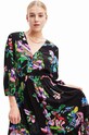 Odzież Desigual sukienka 23WWVW75 czarny