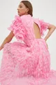 Сукня з домішкою шовку Custommade рожевий