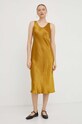 Max Mara Leisure sukienka 2332260136600 żółty AW23