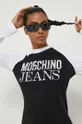 белый Хлопковое платье Moschino Jeans